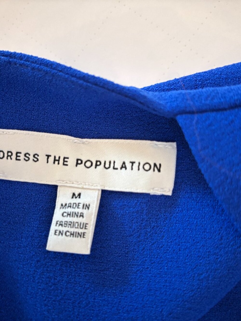 Dress the Population Nicole Sweetheart Sheath Dress Size Medium Blue - Picture 4 of 7